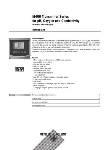 Mettler Toledo M300 Operation Manual